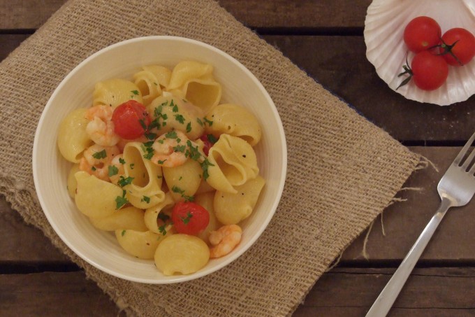Conchiglie Prawn Pasta