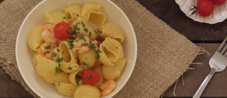 Conchiglie Prawn Pasta