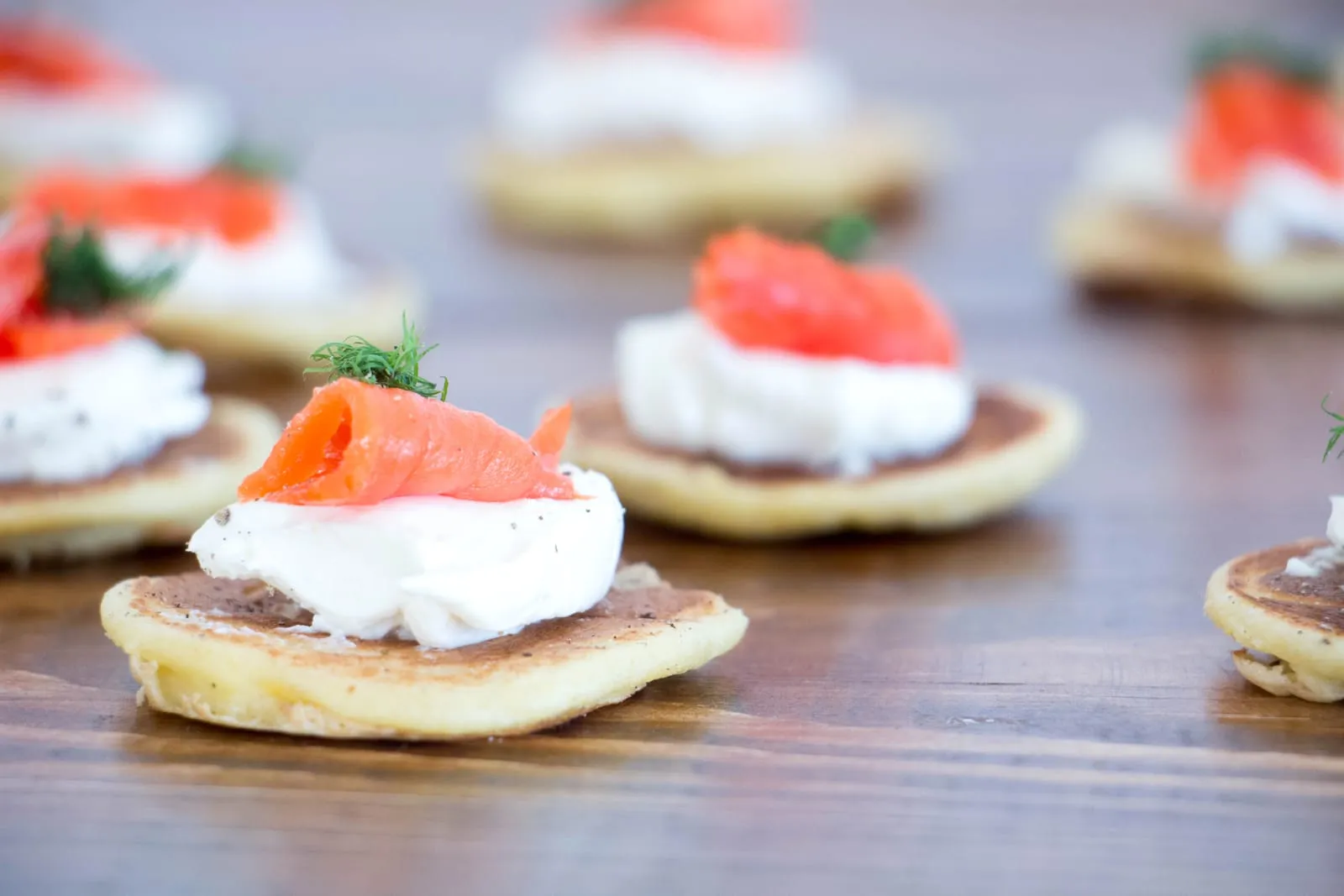 Smoked Salmon Blinis