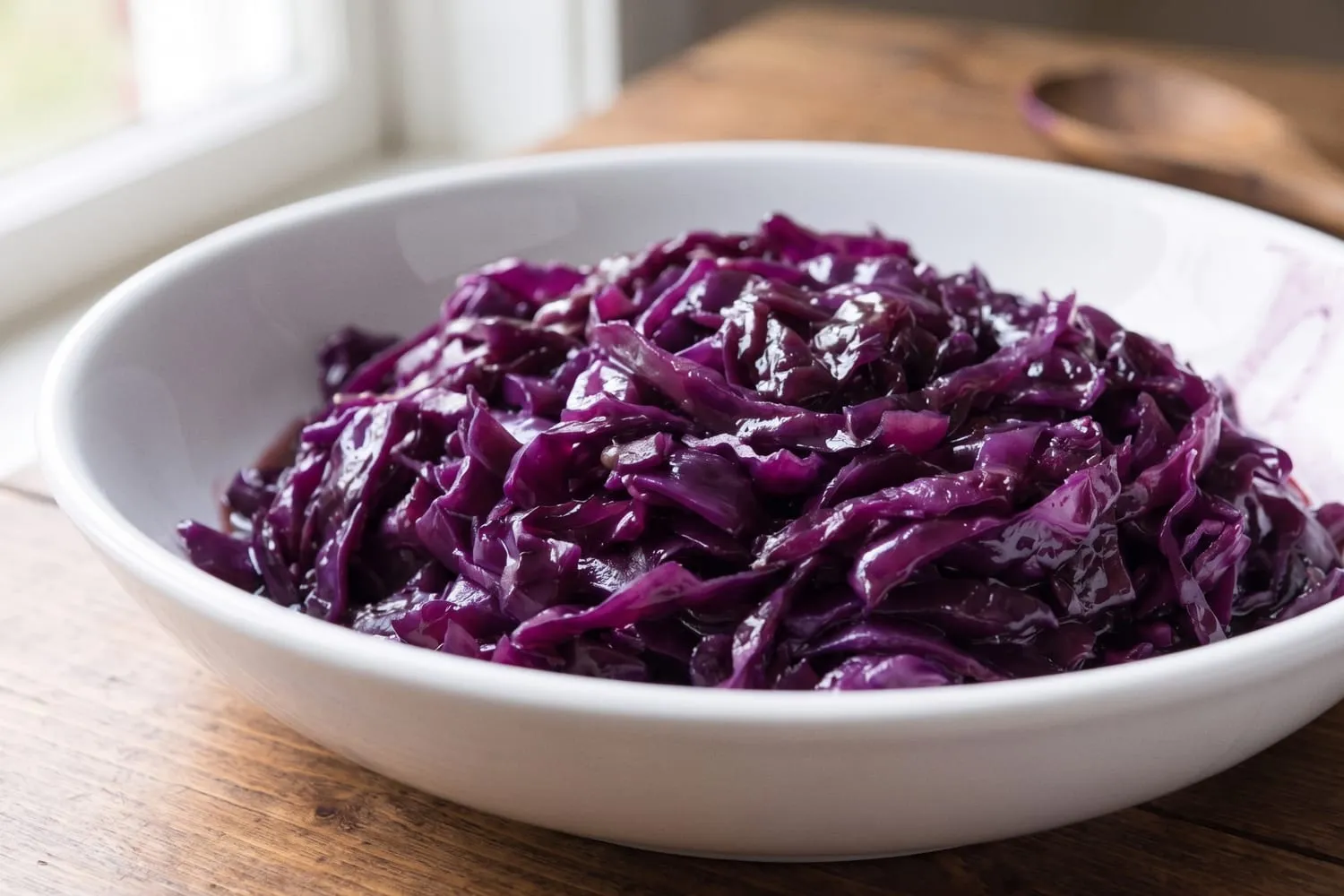 Braised Red Cabbage with Apple