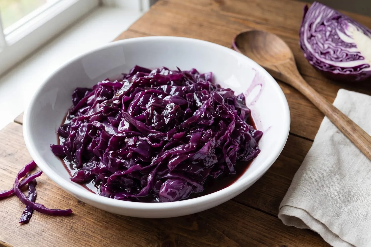 Braised Red Cabbage with Apple