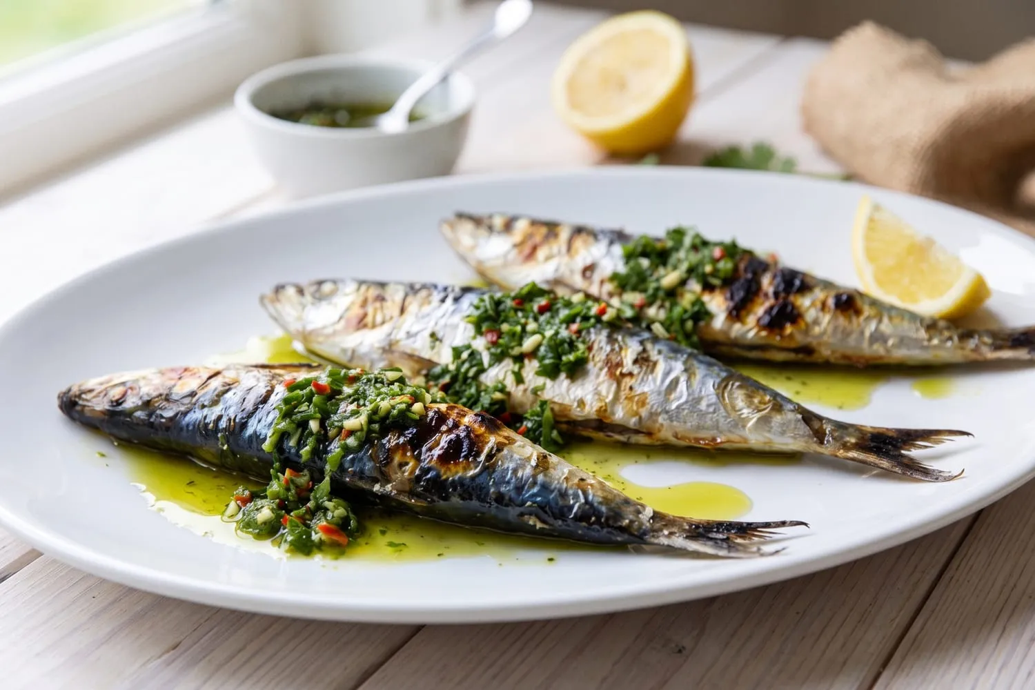 Grilled Sardines with Chermoula