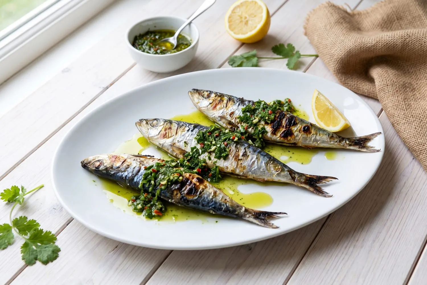 Grilled Sardines with Chermoula