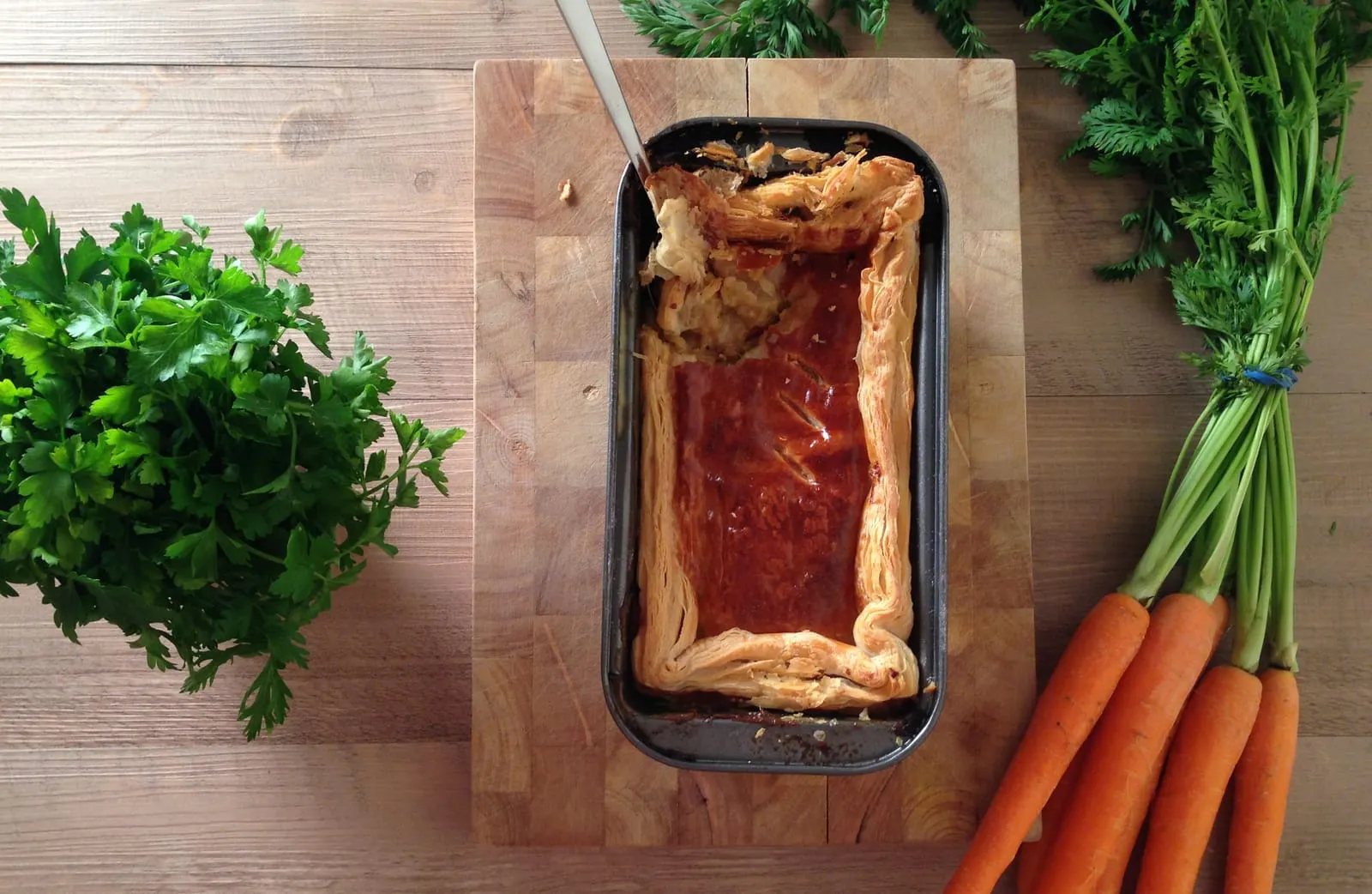 Smoked Haddock, Broccoli &amp; Leek Puff Pastry Pie