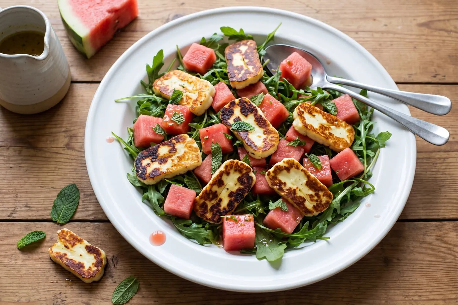 Halloumi and Watermelon Salad