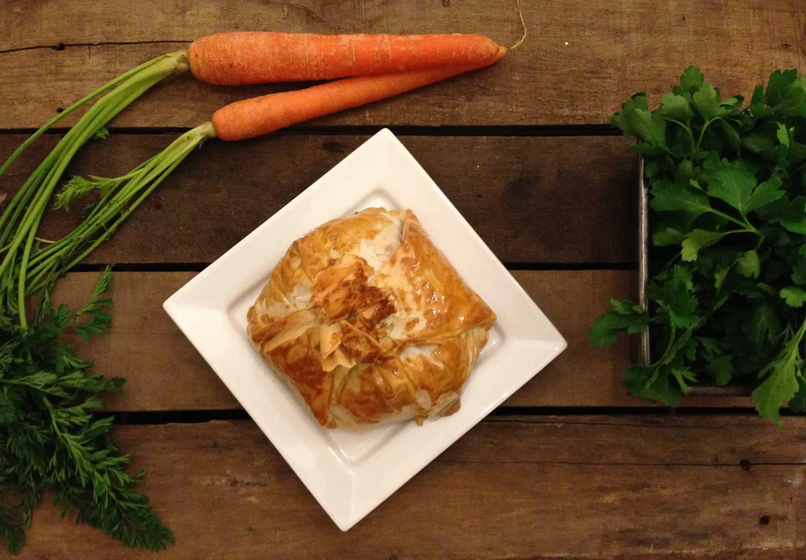 Mushroom, Mozzarella & Broccoli Filo Pie