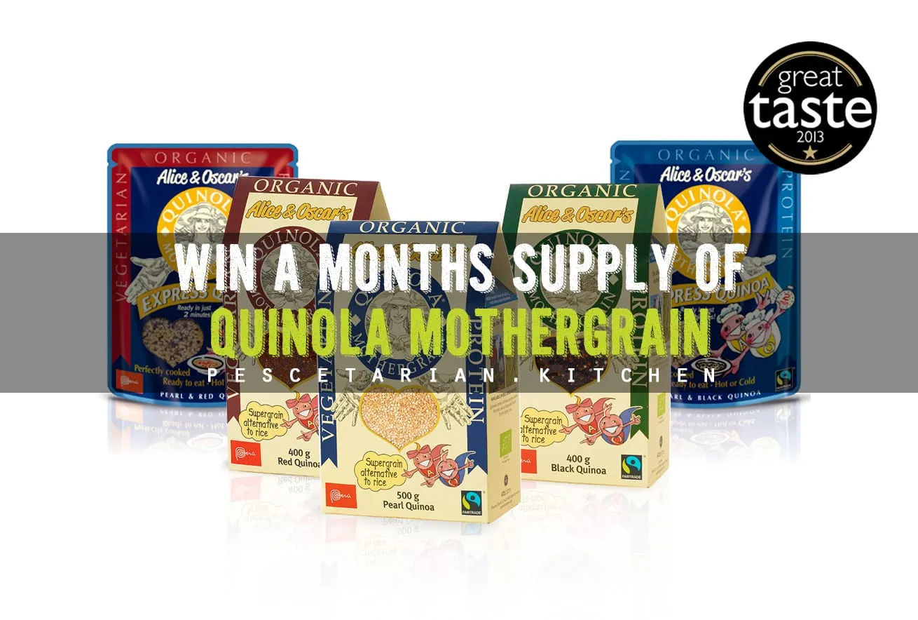 Win a month’s supply of Quinola Mothergrain with Pescetarian Kicthen