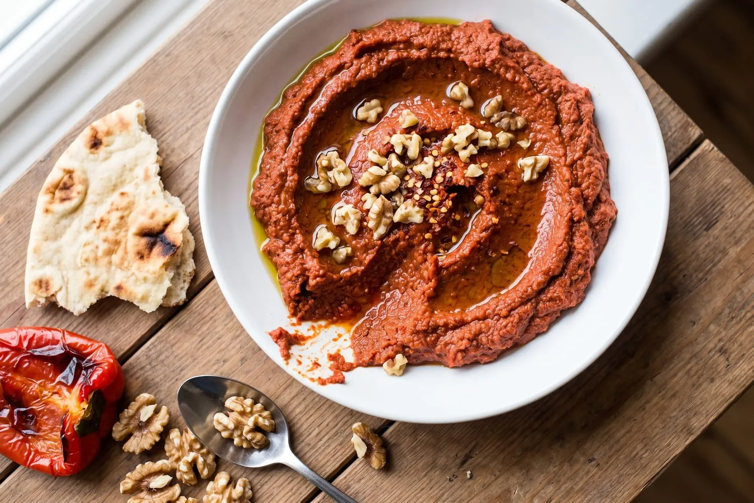 Roasted Red Pepper and Walnut Dip