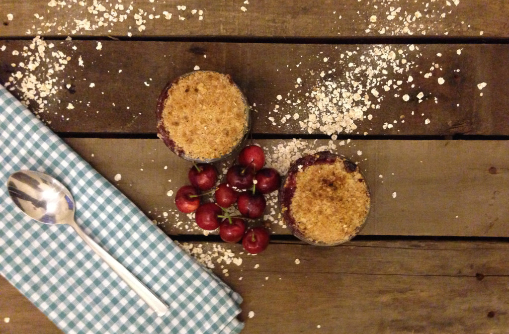 Oaty Cherry Crumble