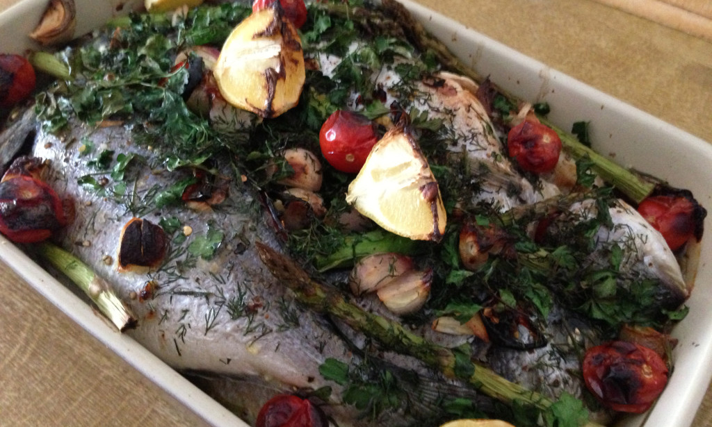 Baked Whole Sea Bream