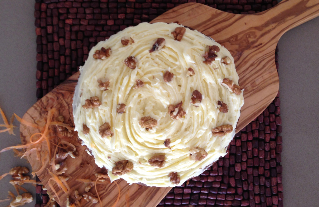 Carrot & Walnut Cake with Buttercream Frosting