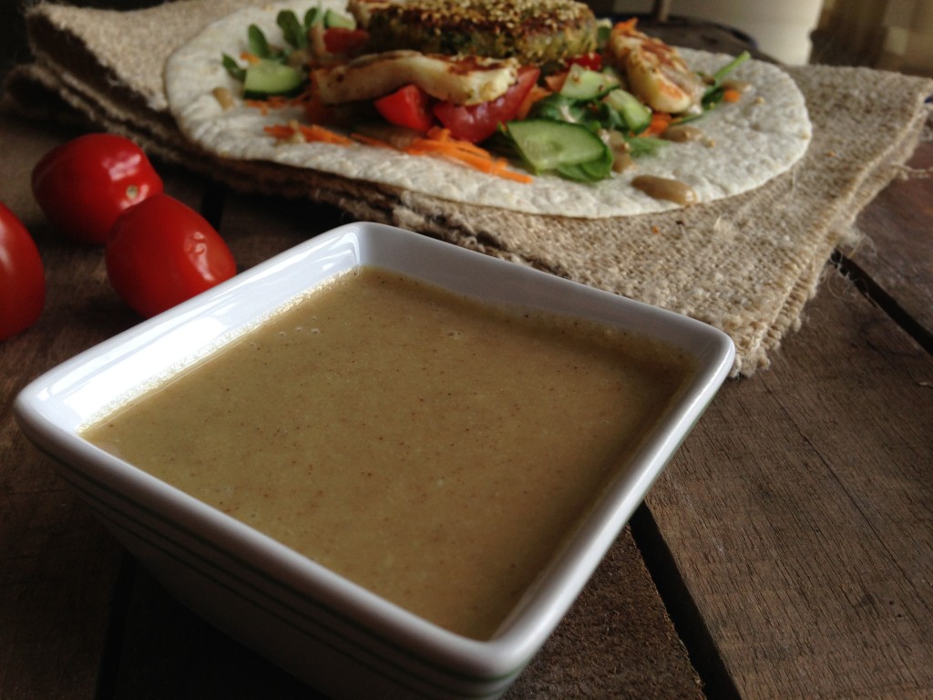 Sesame Falafel Wraps with Homemade Tahini