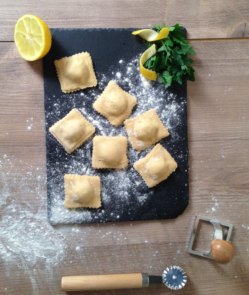 Homemade Egg Pasta Ravioli