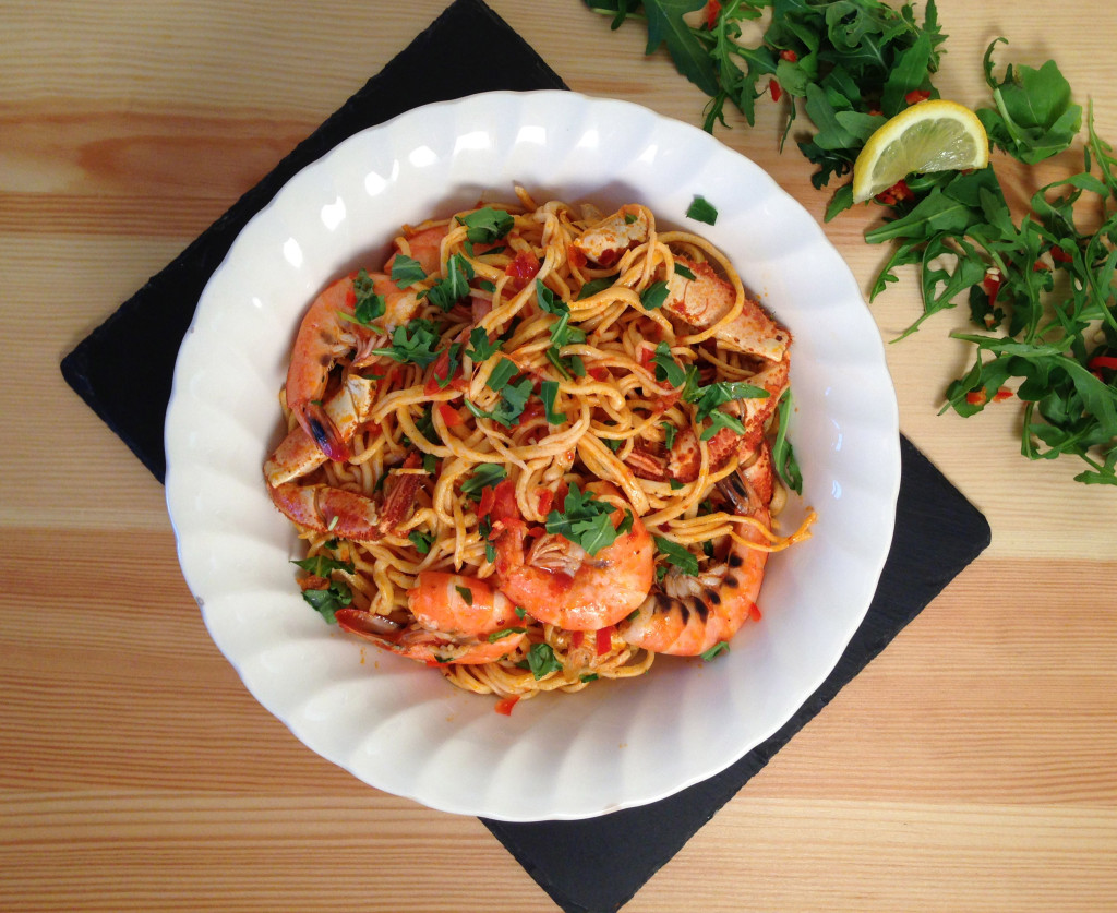 King Prawn and Crab Spaghetti