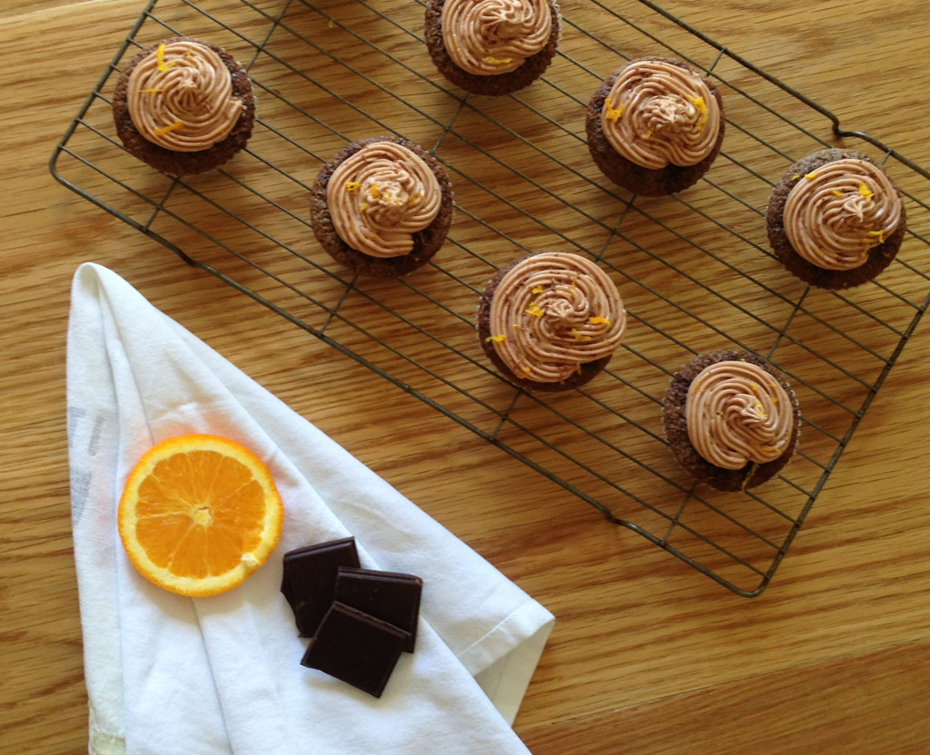 Dark Chocolate Orange Cupcakes