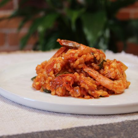 Tomato and Shrimp Risotto Recipe from Pescetarian.Kitchen