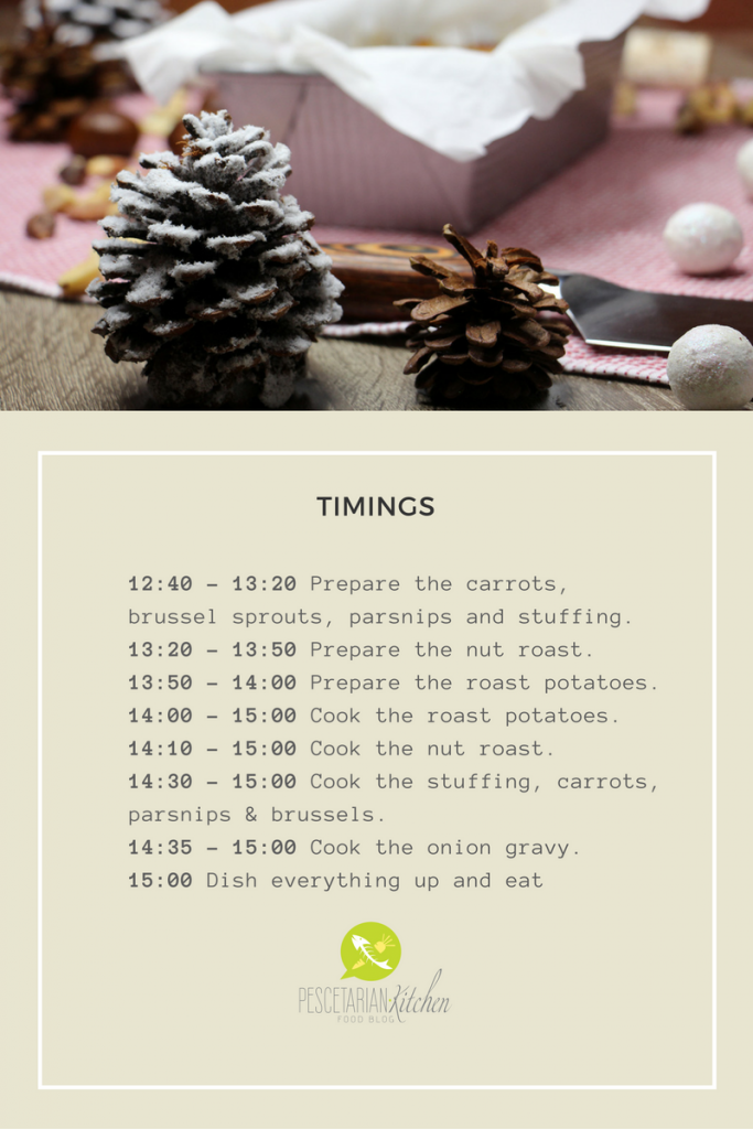 Pescetarian Christmas Dinner Timings