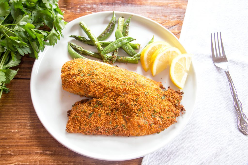 Baked Tilapia with Parmesan Crust