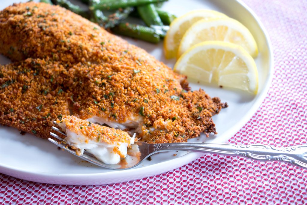 Baked Tilapia with Parmesan Crust