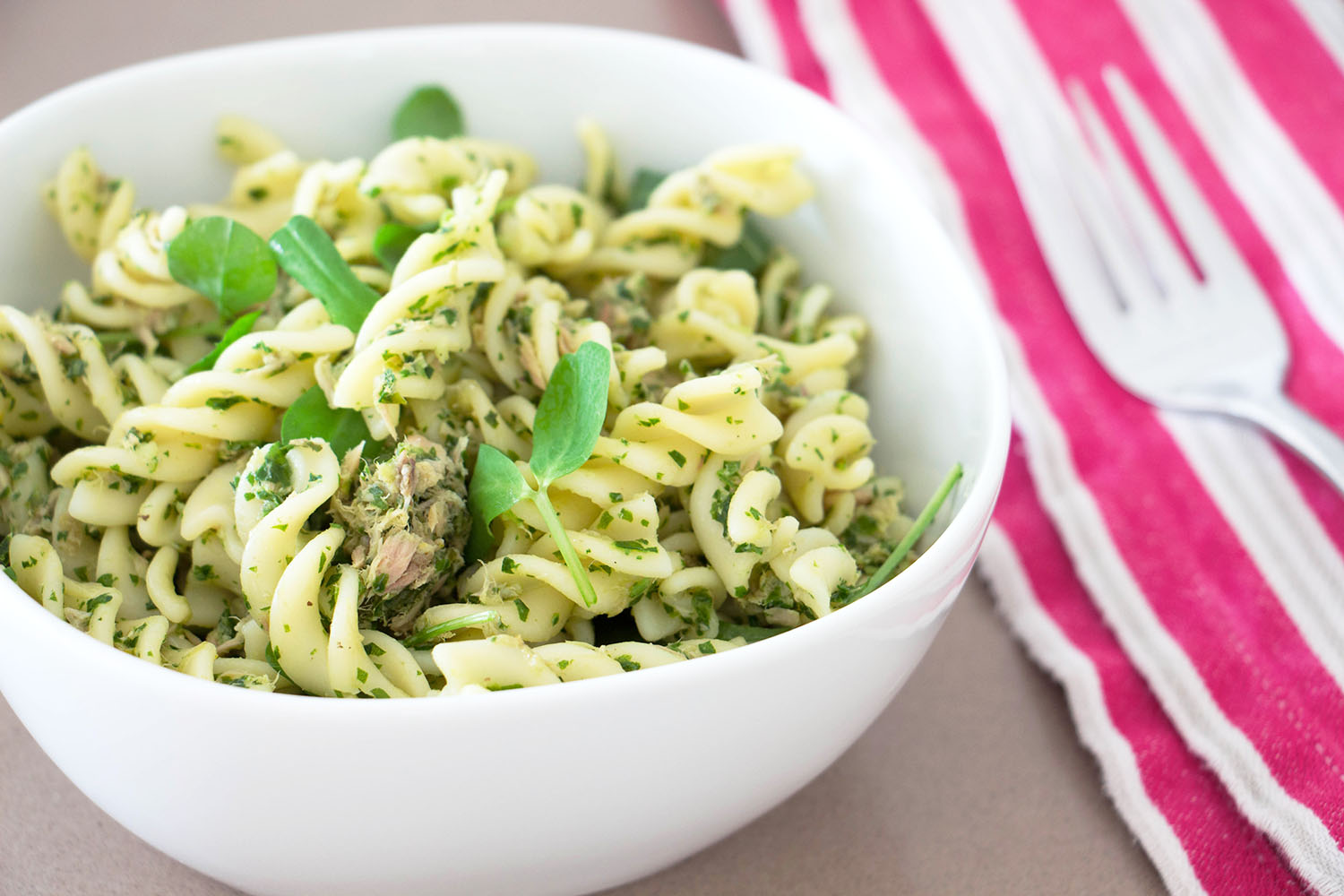 Tuna and Pesto Pasta Recipe from 