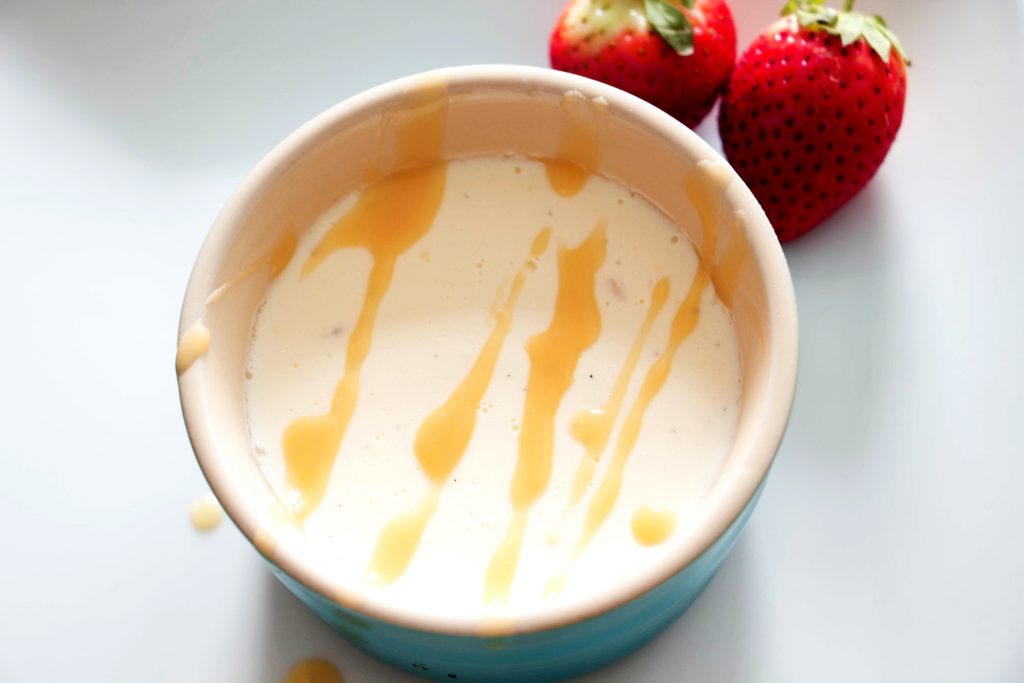 Vanilla Panna Cotta with Salted Caramel Sauce