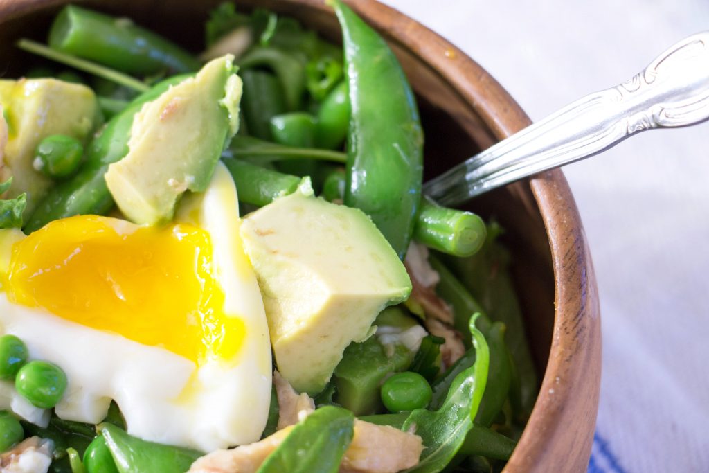 Mackerel and green bean salad