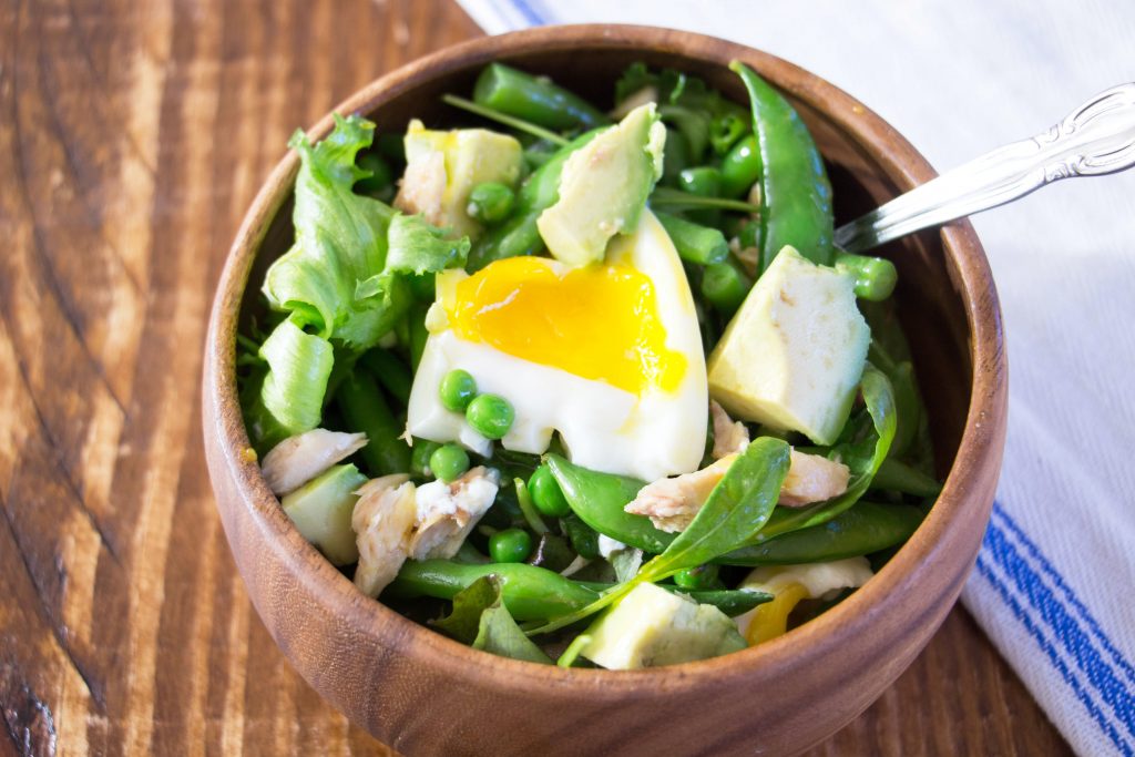 Mackerel and green bean salad 