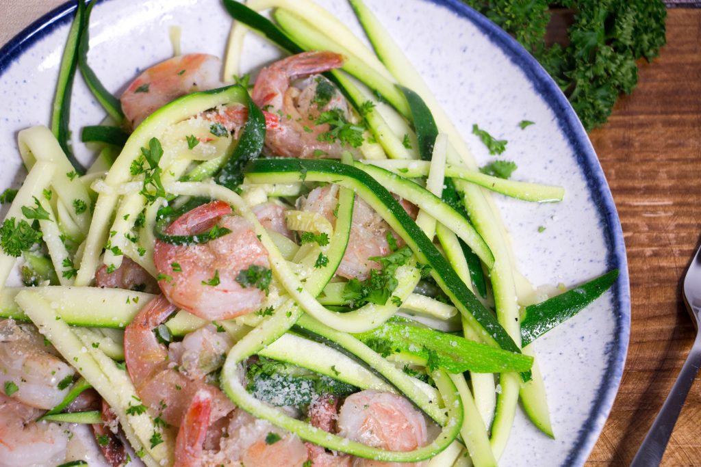 Shrimp Zucchini linguine