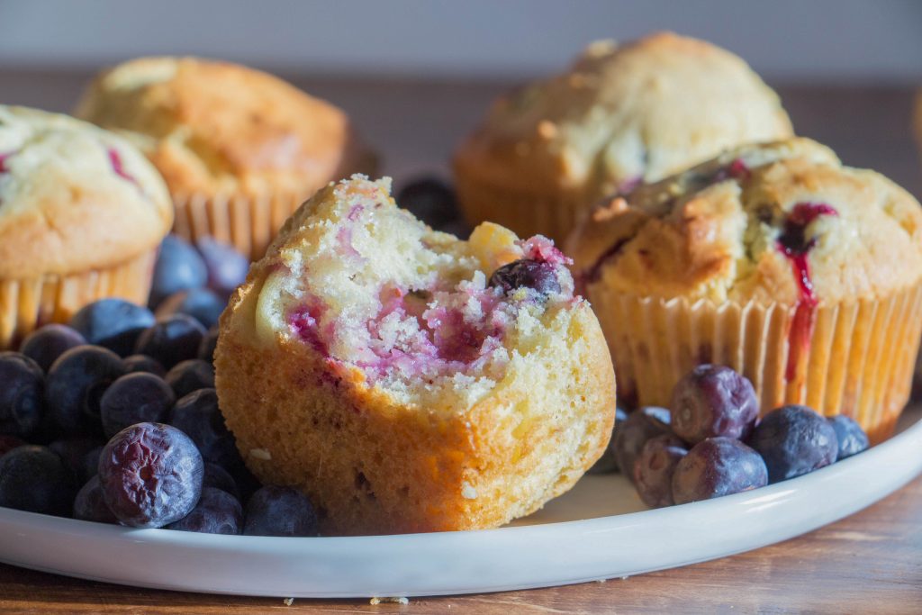 Blueberry and lemon muffins 1