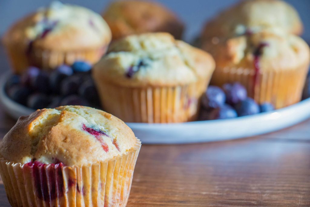 Blueberry and lemon muffins 4