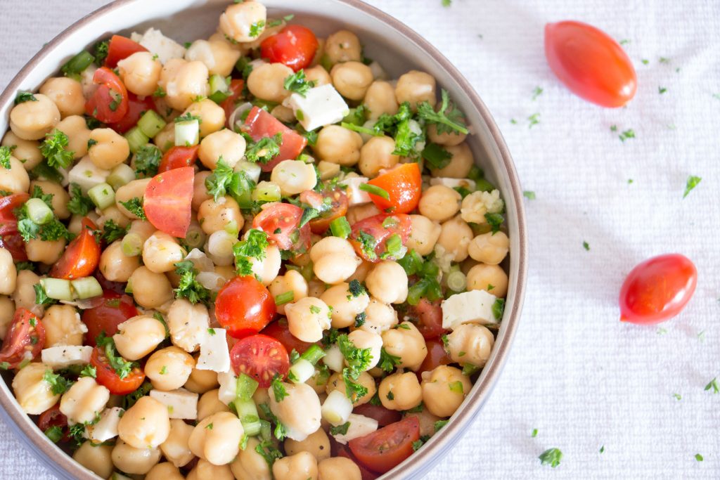 Greek chickpea salad 