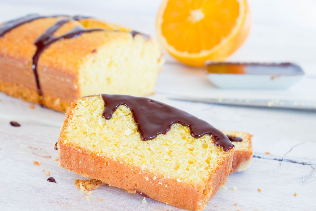 Orange Pound Cake chocolate sauce 3