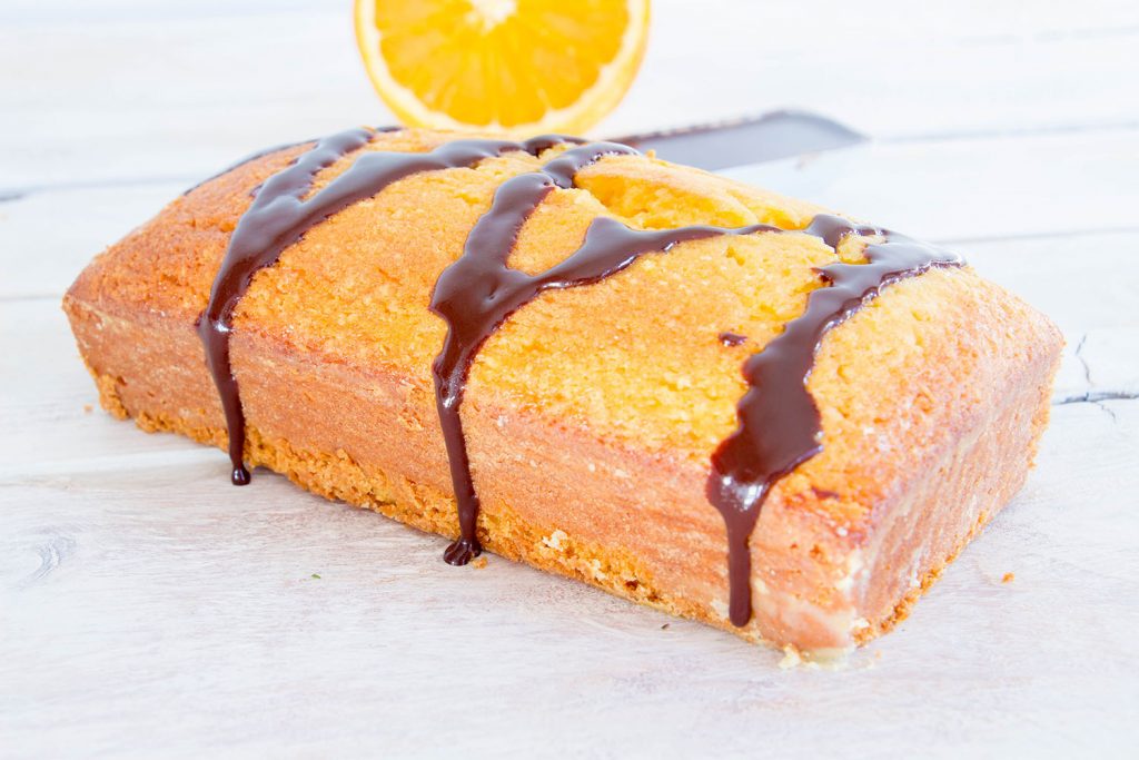 Orange Pound Cake chocolate sauce 5