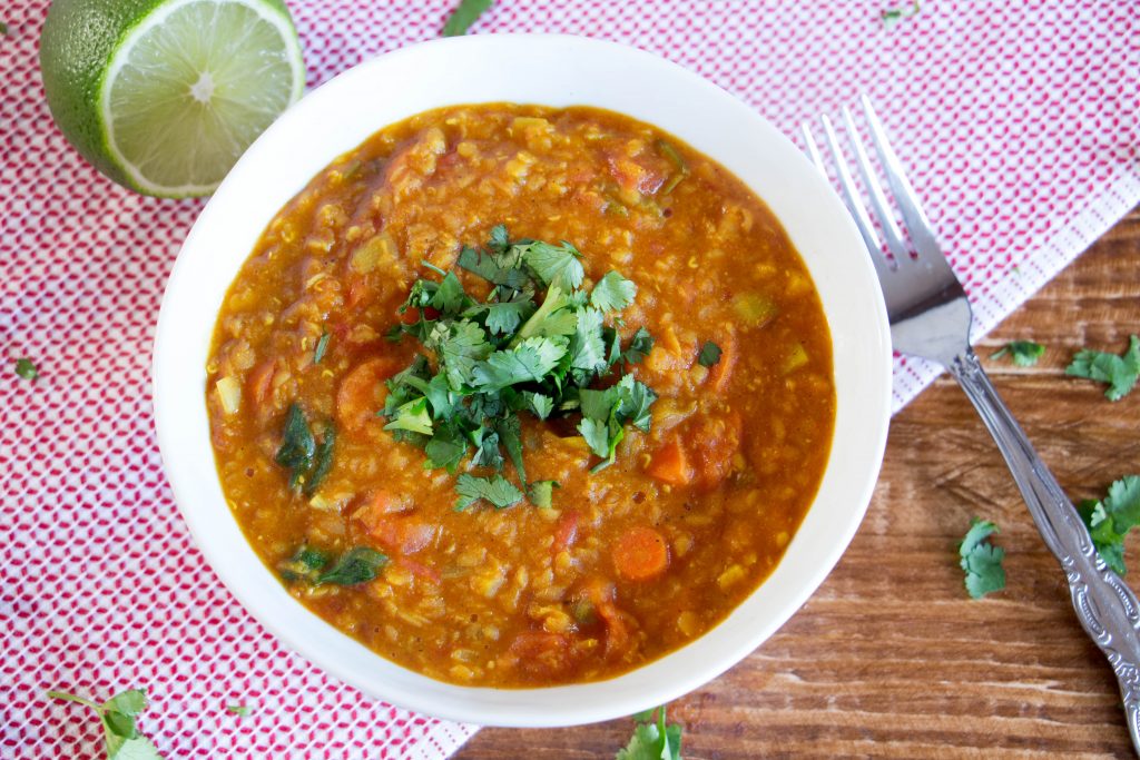 Vegan Red lentil curry