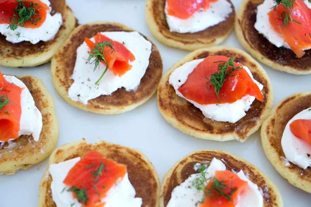 Smoked Salmon Blinis