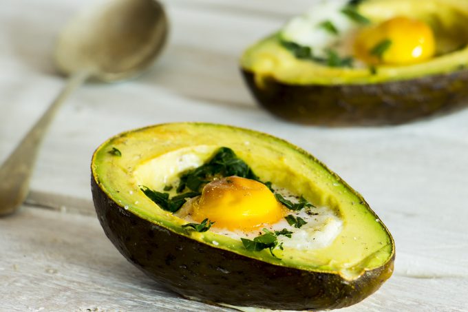 Breakfast Avocado Baked Eggs