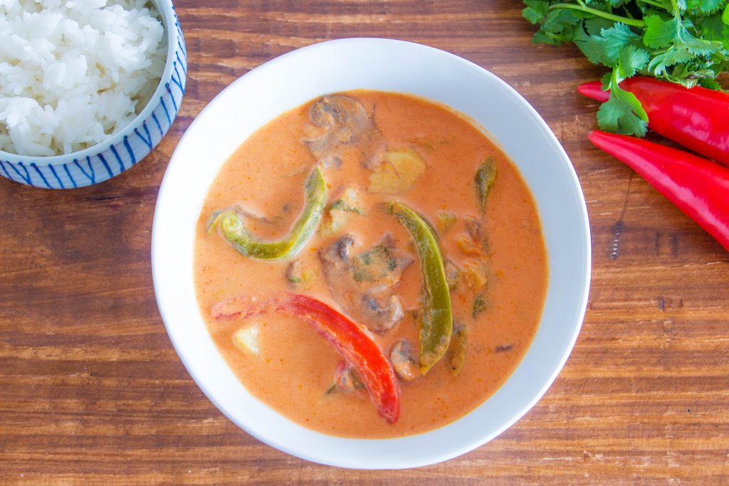 Vegan thai red curry 