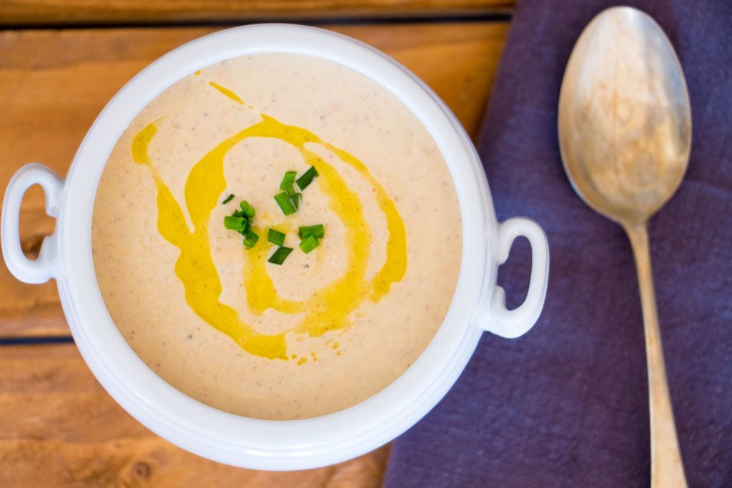 Roasted Cauliflower Soup 5