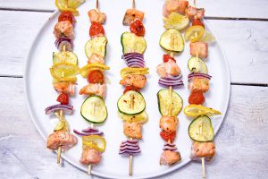 Salmon kebabs 2