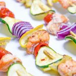 Sweet & Sticky Salmon Kebabs